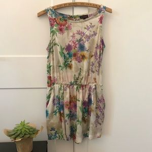 Floral Print Romper - Size Small